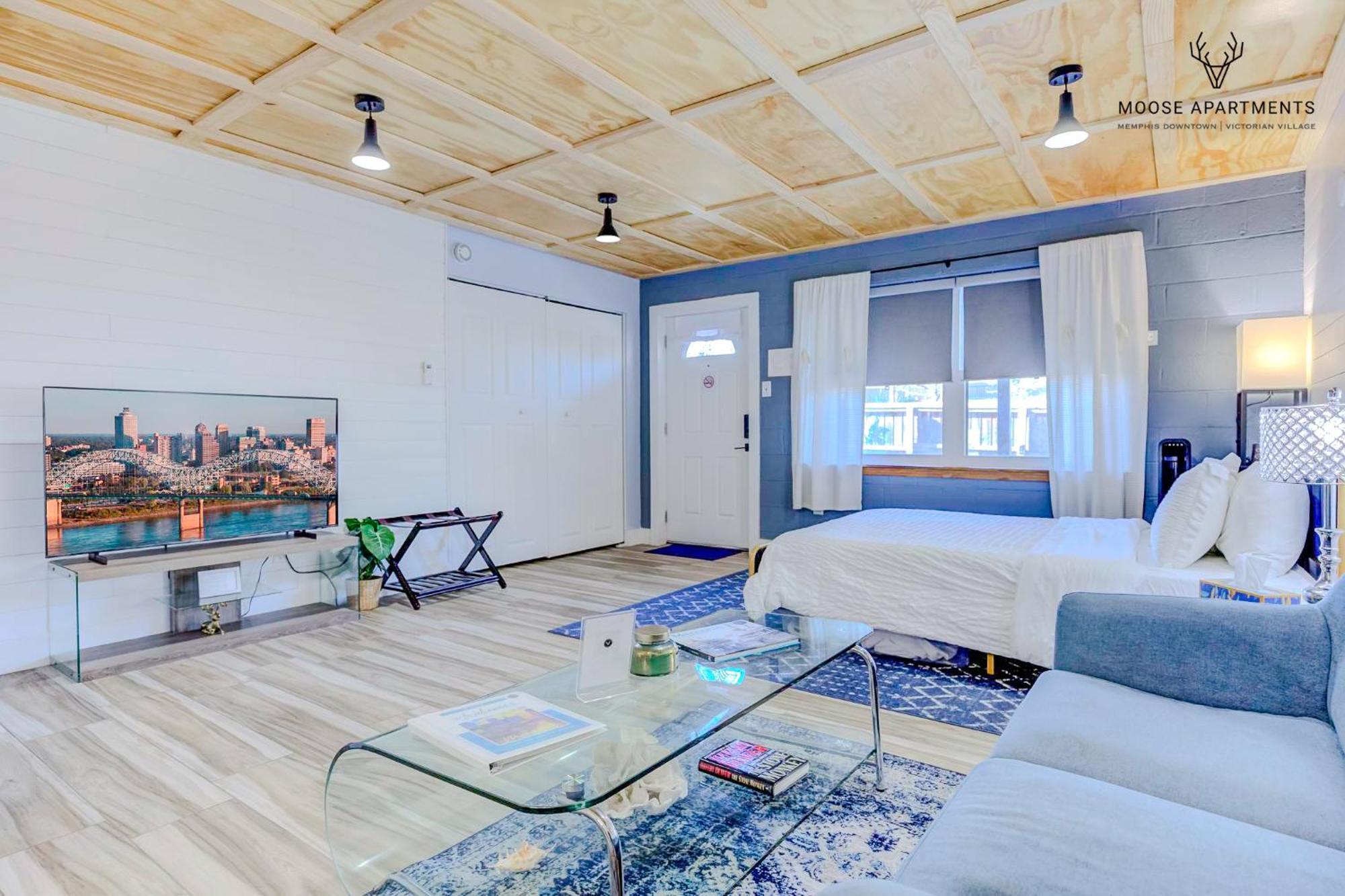 The Moose #3 - Modern Luxe Studio With Free Gated Parking & Wifi Memphis Eksteriør bilde